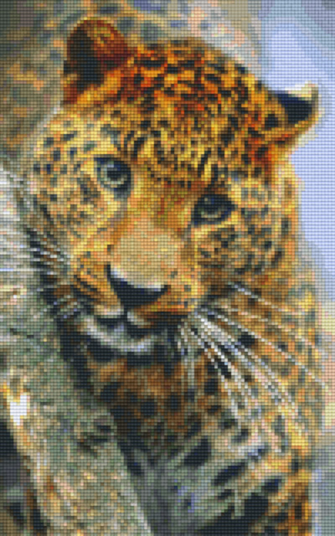 Panther Eight [8] Baseplate PixelHobby Mini-mosaic Art Kit image 0